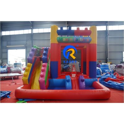 Casa de rebote inflable con tobogán de 13 x 12 x 14,5 pies