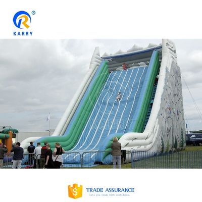 Deslizamiento de agua inflables estimulantes para adultos y niños Gran deslizamiento de salto comercial
