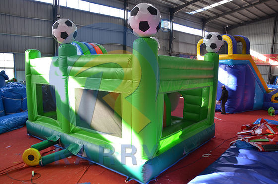 Logotipo personalizado Acceptable Parque de trampolín aerodinámico inflable para patio de juegos al aire libre