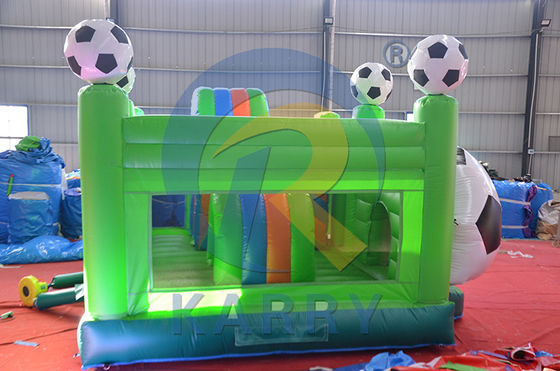 Logotipo personalizado Acceptable Parque de trampolín aerodinámico inflable para patio de juegos al aire libre