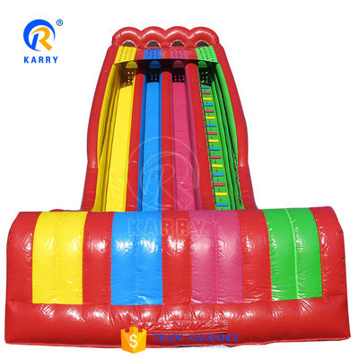 Deslizamiento de agua inflables estimulantes para adultos y niños Gran deslizamiento de salto comercial