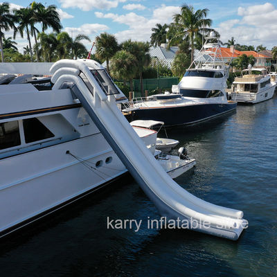 Indoor Outdoor Inflatable Play Water Slide con piscina El último juguete acuático para yates