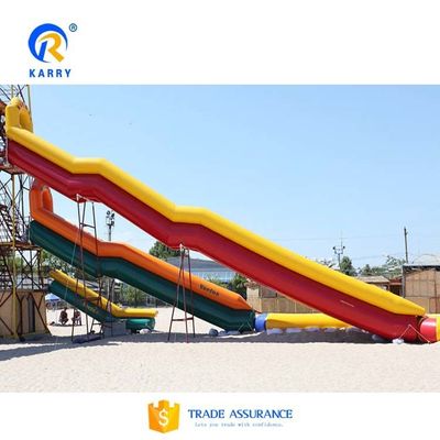0.55mm PVC Accesorios de hilo de lonas Incluido Gran tobogán de yate inflable con piscina