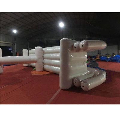 0.55mm PVC Accesorios de hilo de lonas Incluido Gran tobogán de yate inflable con piscina