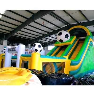 Slide de fútbol comercial hinchable húmedo y seco para el juego al aire libre o en el interior de los niños