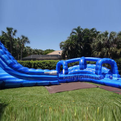 La emoción de toda una vida con nuestro tobogán inflable de piscina ciclón de 32 pies de altura