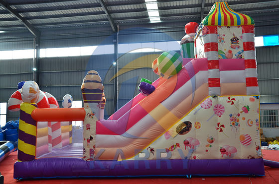 Castillo inflable Casa de salto con tobogán acuático Combo personalizado para el juego infantil