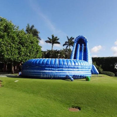 La emoción de toda una vida con nuestro tobogán inflable de piscina ciclón de 32 pies de altura