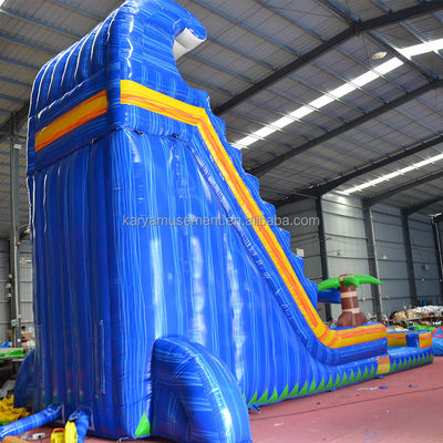 La emoción de toda una vida con nuestro tobogán inflable de piscina ciclón de 32 pies de altura