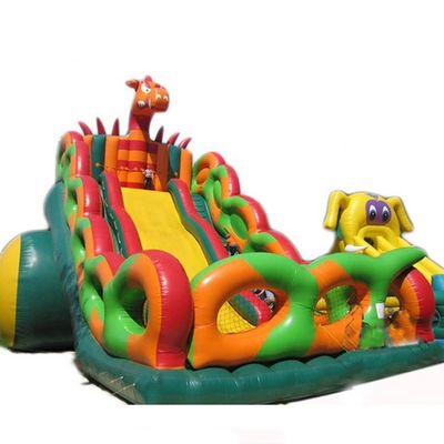 Piscina flotante Huracán Inflable Castillo Rebotante Deslizador Combo Tamaño Adulto Dinosaurio enojado