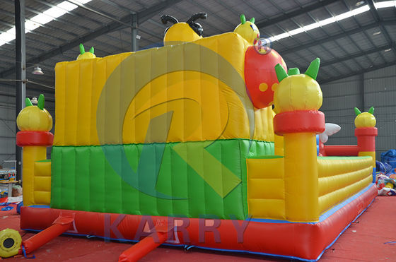 EN71/CE Certificado Gran castillo saltante Insecto paraíso Casa de rebote para parque de recreo