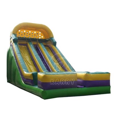 Juego competitivo de escalada en roca para niños doble tobogán tobogán de agua inflable para niños