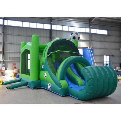 Juego de Fútbol Inflatable Combo Bouncer para Niños Eventos Castillo Slide y Kit de Reparación