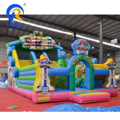 Castillo de salto inflable personalizable para adultos Gran tobogán acuático comercial