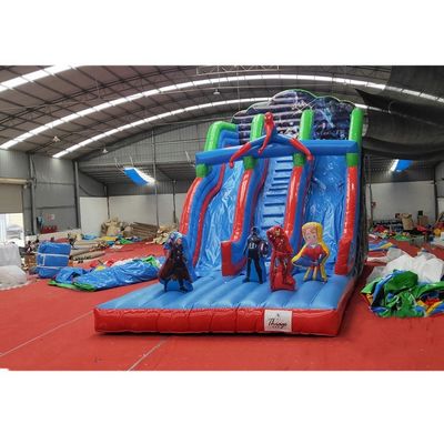 Capacidad de pasajeros de 5 a 10 pasajeros de doble carril deslizamiento seco inflable KRS 00-500 kg