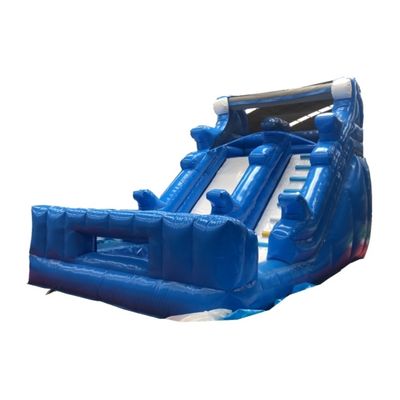 Deslizamientos húmedos inflables comerciales con piscina y soplador de aire Castillo de guardaespaldas amigable para niños