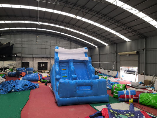 Deslizamientos húmedos inflables comerciales con piscina y soplador de aire Castillo de guardaespaldas amigable para niños
