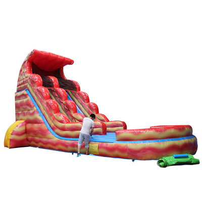 Centro de juego de toboganes de agua inflables para niños certificados EN71/EN14960/CE para exteriores
