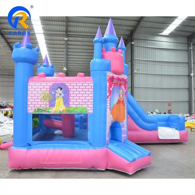 Salto del castillo de la fiesta de la princesa salpicador inflable Moonwalk para entretenimiento activo