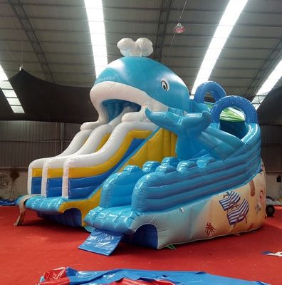 Impresión digital Bebé Niños Deslizador de agua inflable de Dubai con capacidad máxima de 100-500 kg