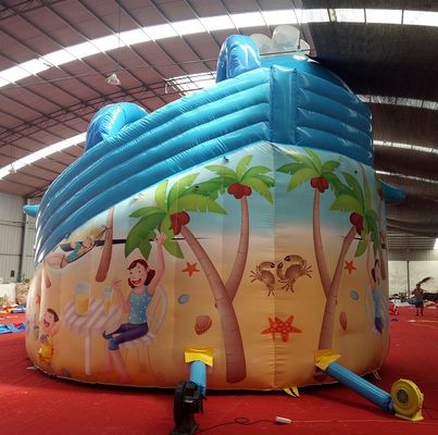 Impresión digital Bebé Niños Deslizador de agua inflable de Dubai con capacidad máxima de 100-500 kg