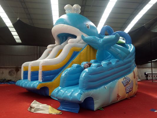 Impresión digital Bebé Niños Deslizador de agua inflable de Dubai con capacidad máxima de 100-500 kg