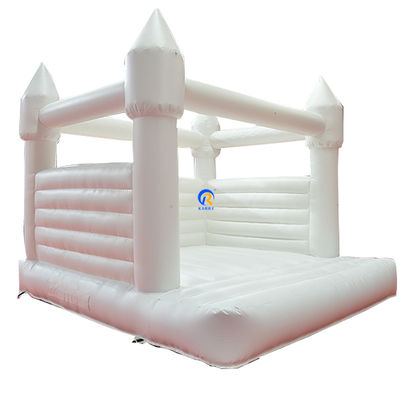 Casa de salto inflable blanca de grado comercial para la fiesta de bodas de niños pequeños Material de PVC