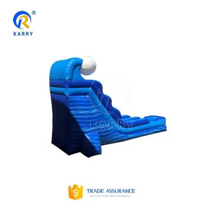 EN14960 Certificado Unisex Blue Slip And Slide Gran tobogán de agua inflable comercial