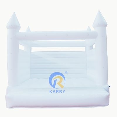 Características PORTABLE Blanco Inflable Castillo de Bounce de la Boda para necesidades personalizadas