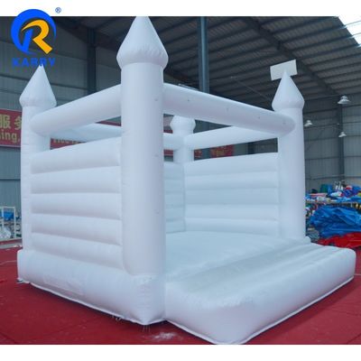 Características PORTABLE Blanco Inflable Castillo de Bounce de la Boda para necesidades personalizadas