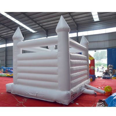 Características PORTABLE Blanco Inflable Castillo de Bounce de la Boda para necesidades personalizadas