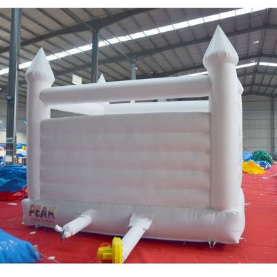 Características PORTABLE Blanco Inflable Castillo de Bounce de la Boda para necesidades personalizadas