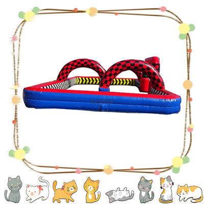 Exterior coche de carreras inflable deslizador deslizamientos secos castillo casa de rebote para niños