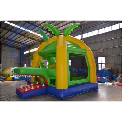 Deslizador inflables para niños Combo Pequeña jungla Castillo de cocodrilos con deslizador divertido