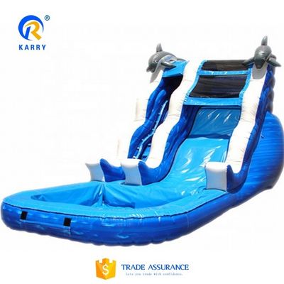 Salto de agua del castillo de Bouncy Crocodile Creek Piscina de agua inflable y salto en toboganes Castillo