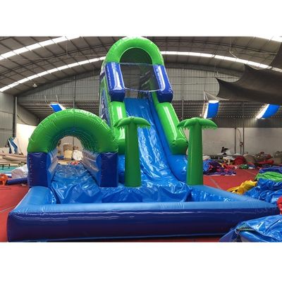 5*11*6m Deslizador de agua inflable Combinado con piscina y escalera