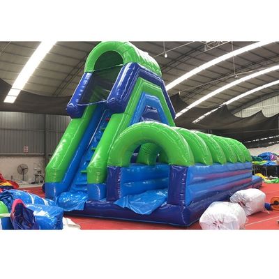 5*11*6m Deslizador de agua inflable Combinado con piscina y escalera