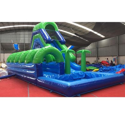 5*11*6m Deslizador de agua inflable Combinado con piscina y escalera