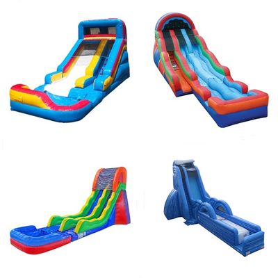 5*11*6m Deslizador de agua inflable Combinado con piscina y escalera