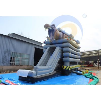 Unisex Niños Parque de juegos al aire libre Inflable castillo de salto castillo de dinosaurios con tobogán