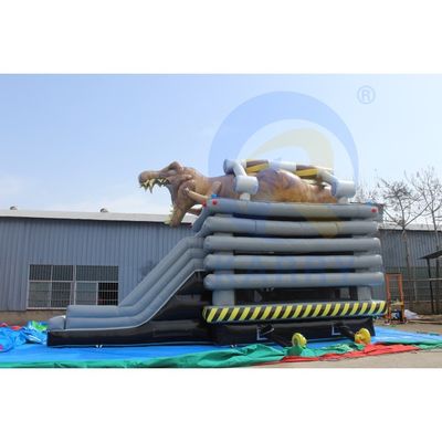 Unisex Niños Parque de juegos al aire libre Inflable castillo de salto castillo de dinosaurios con tobogán