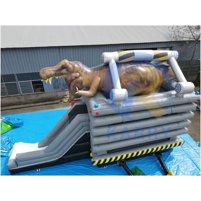 Unisex Niños Parque de juegos al aire libre Inflable castillo de salto castillo de dinosaurios con tobogán