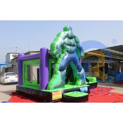 Equipo de alquiler de fiestas Excavadora inflada de PVC duradera con diapositiva y color personalizado