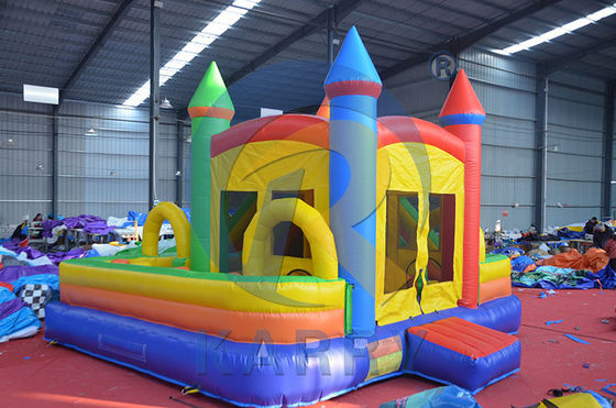 Consigue a tus hijos el deslizamiento del castillo activo el castillo inflable el castillo rebotante la casa del portero con deslizamiento lateral