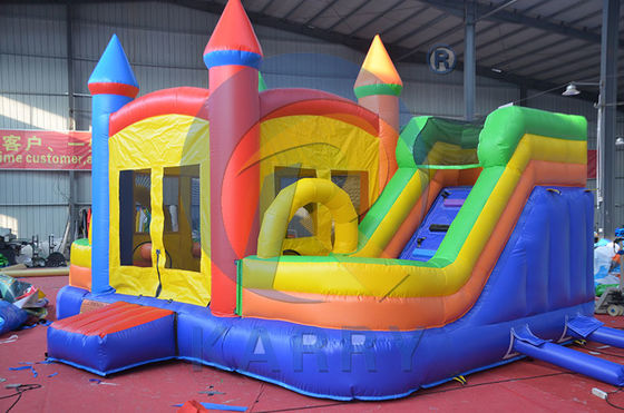 Consigue a tus hijos el deslizamiento del castillo activo el castillo inflable el castillo rebotante la casa del portero con deslizamiento lateral