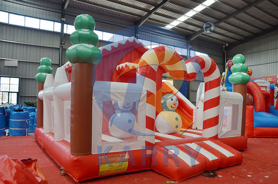 Árbol de Navidad Combo Bouncy Slide Inflable Castle Slider para el juego al aire libre