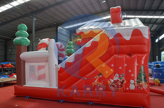 Árbol de Navidad Combo Bouncy Slide Inflable Castle Slider para el juego al aire libre