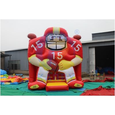 EN71/CE Salto de castillo inflable certificado para niños Alquiler de fiestas de portero de fútbol
