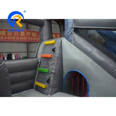 Unisex Custom Colorido PVC Inflatable Castillo Rebobinable con Deslizador Diseño de Dragón de Tosco Grande