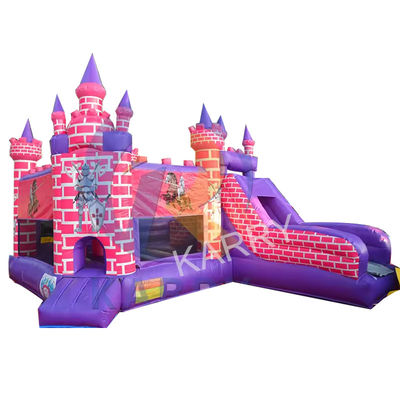 Unisex Inflable Princesa Caballero Casa de salto con deslizamiento y kit de reparación incluido